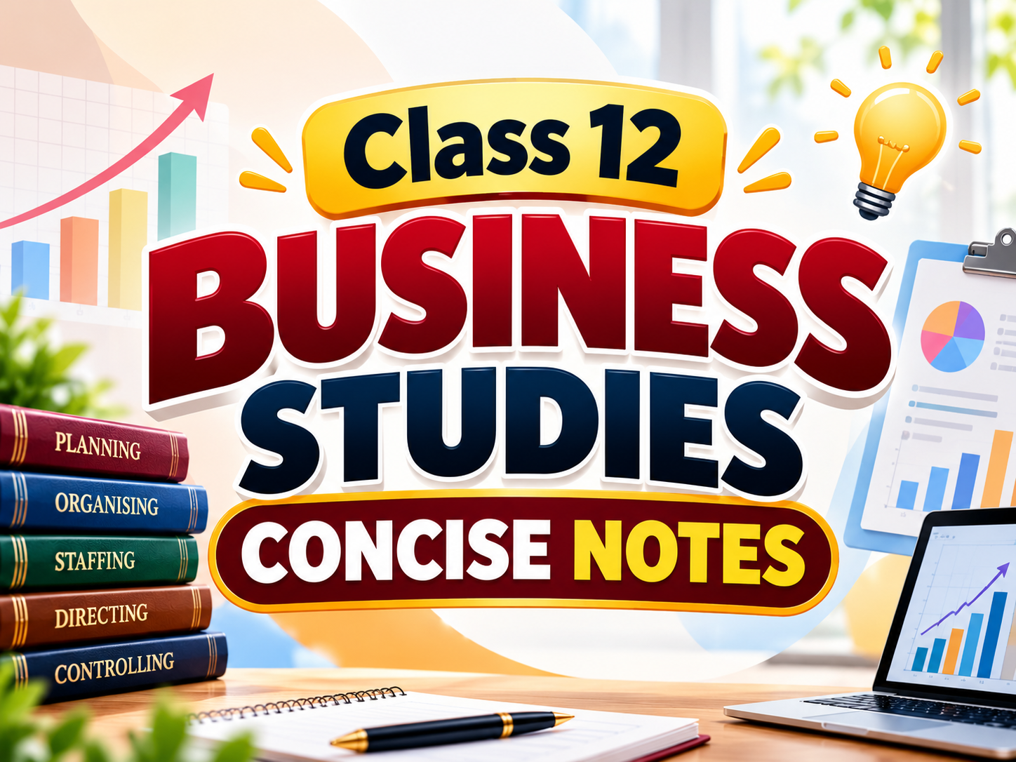 Class 12 Business Studies Concise Notes PDF | CBSE Business Studies Chapter-Wise Notes